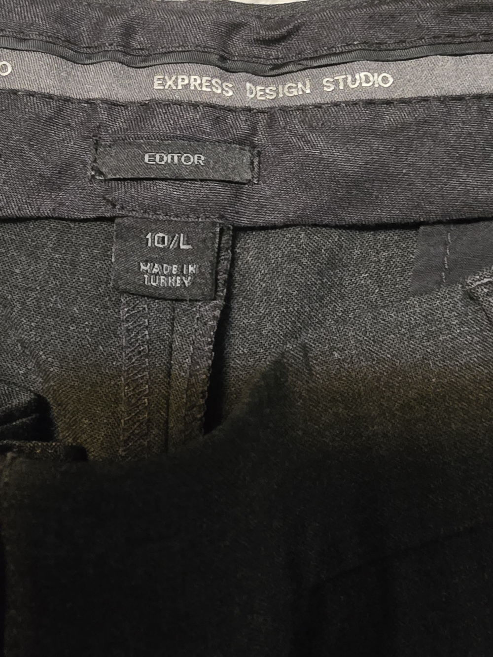 Express Dark Gray Womans Dress Pants - Wide Leg(26) - Picture 4 of 4